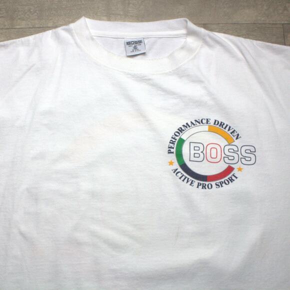 Vintage BOSS Active Pro Sport Men's T-Shirt Size XL Made In USA - Picture 4 of 6
